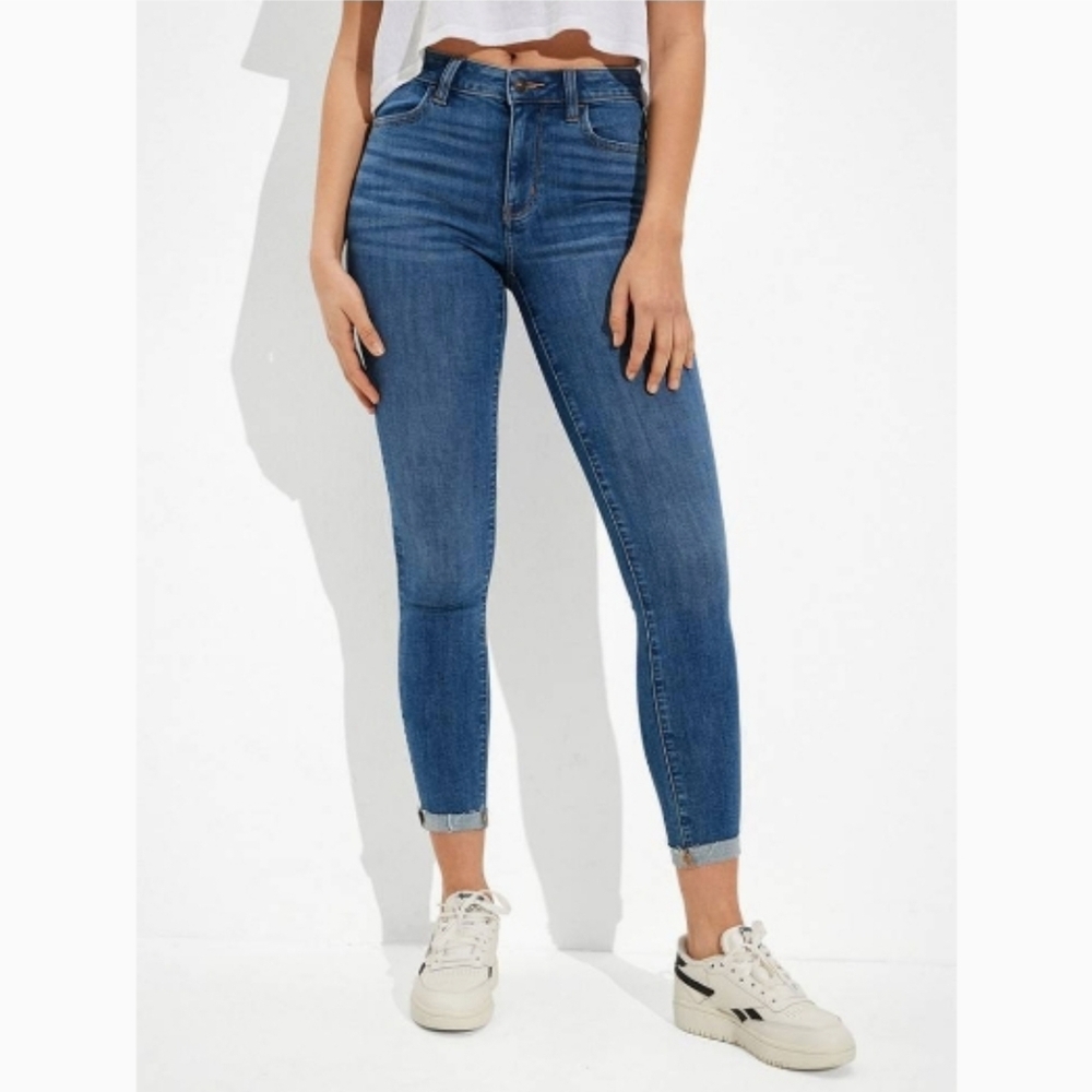 American Eagle High Rise Jegging Crop Size 18